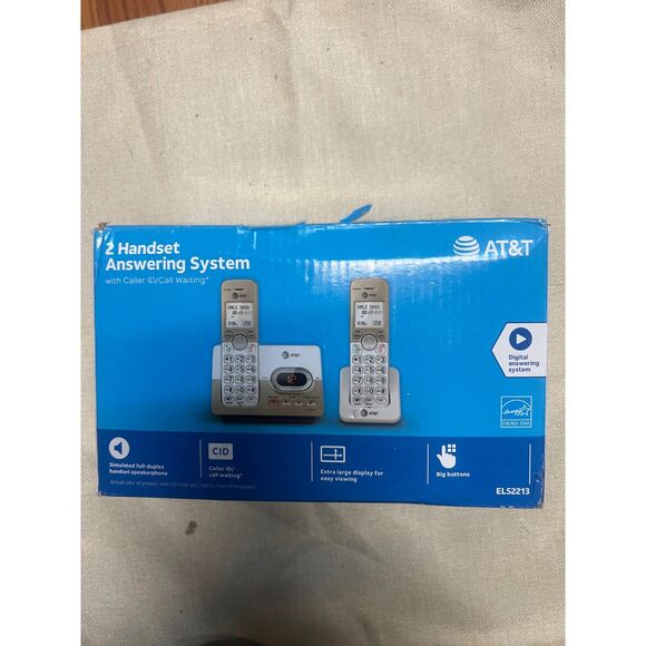 AT&T 2 Handset Answering System with Caller ID/Call Waiting EL52213 - Picture 1 of 3